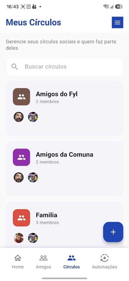 fyl — Visualização do app